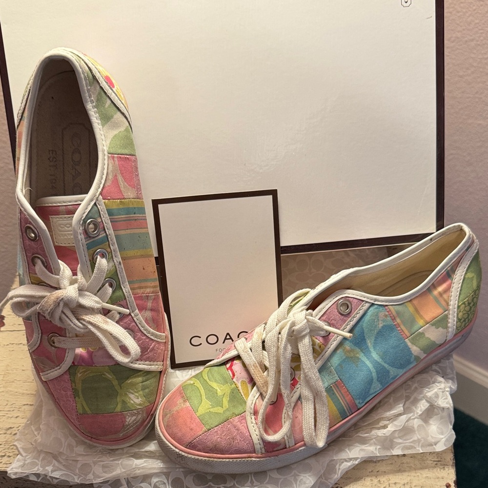 Coach Women's Colorful Canvas Sneakers